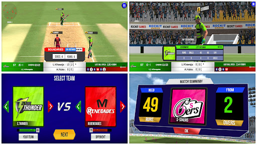 Screenshot Aussie T20 Cricket Game 2023