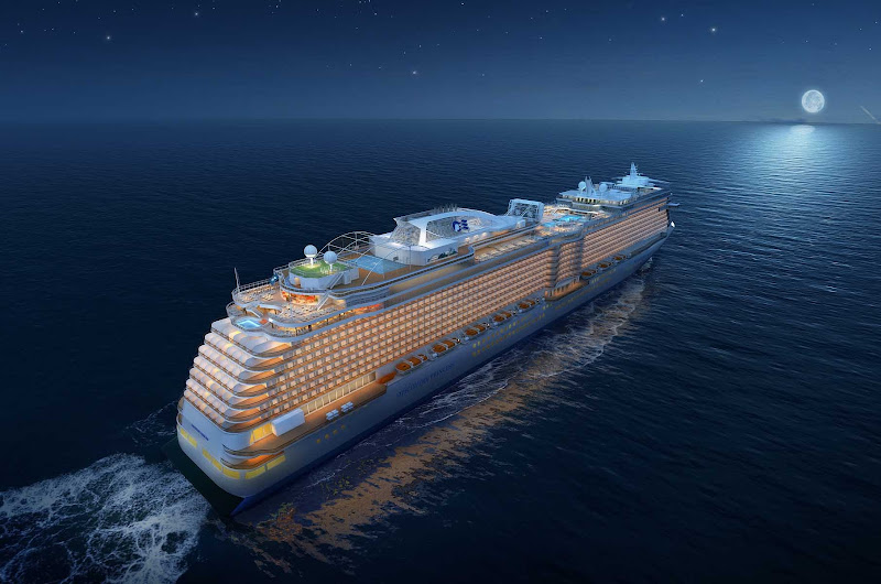 A digital rendering of Discovery Princess, due to launch in March 2022 with sailings to Alaska and the west coast of Mexico.