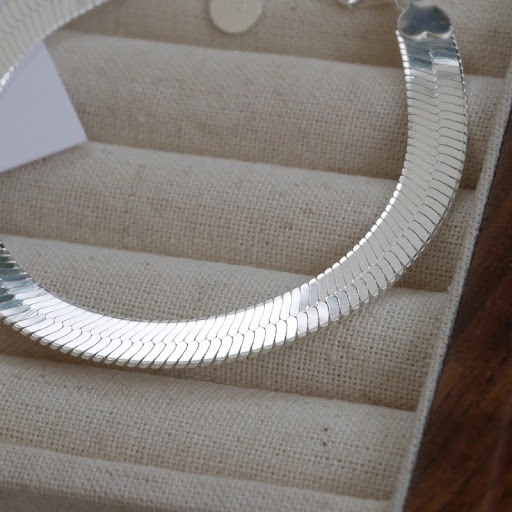 Title 2, Simple Cold Style Snake Bone Bracelet Womens F...