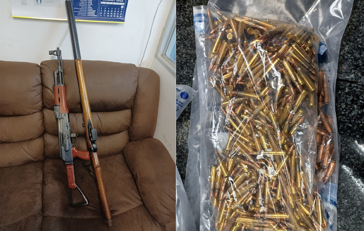 Two rifles and more than 5,000 rounds of ammunition were some of the items discovered during a raid at a business premises in Mayville last month.