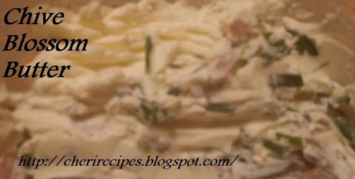 homemade chive blossom butter so easy and good tasting on lots of food