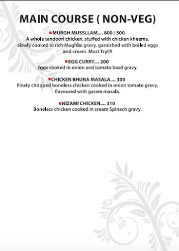 Turban Tadka Multicuisine Restaurant menu 