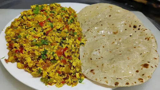 Paneer Bhurji Budget Thali With Raita