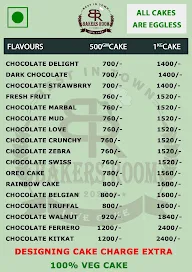 Bakers Room Cake Shop menu 1