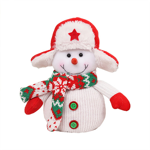 Title 2, Christmas Knitted Plush Doll Puffed Bag