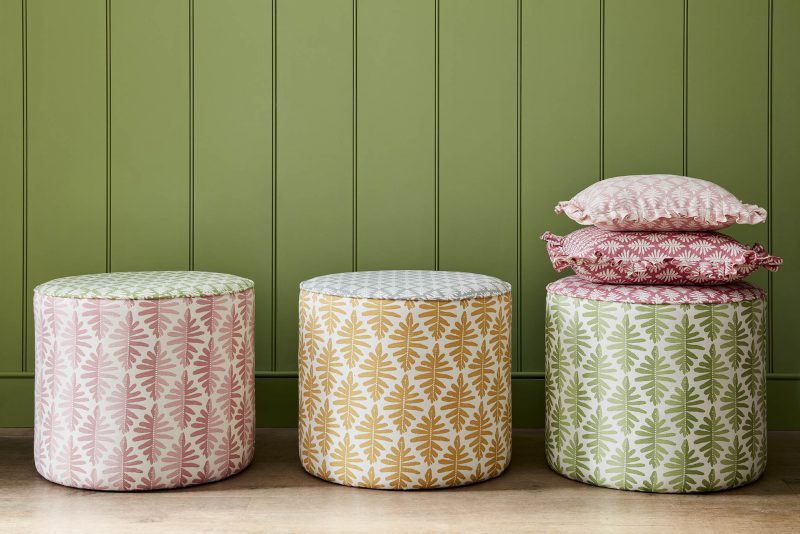 Forest collection circular pouffes