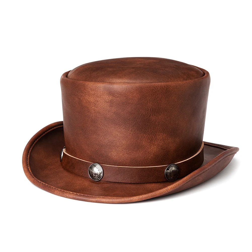 Title 5, PU Leather Dome Unisek Magic Hat Gentleman Part...