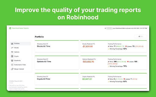 Robinhood Better Reports