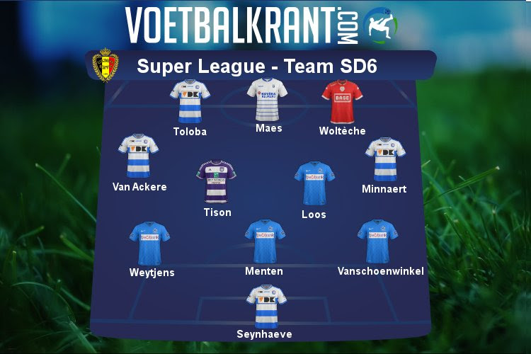 Ons team van speeldag 6 in de Super League ziet er als volgt uit