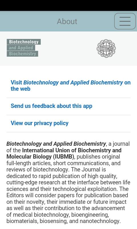 Android application Biotech and App Biochemistry screenshort
