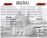 The Mughlai Zaika menu 1