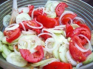 Marinated Cucumbers, Onions, and Tomatoes