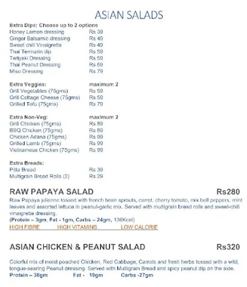 Salad Bar & Co menu 