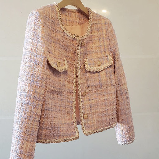 Title 5, Short Tweed French Style Jacket with a Little F...