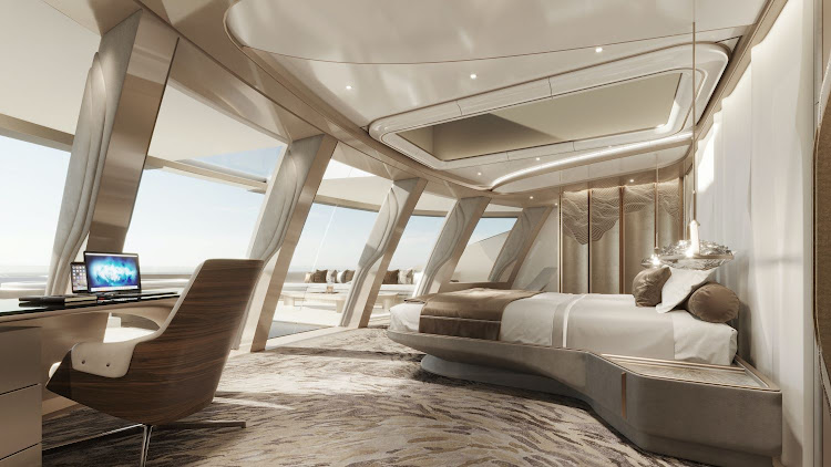 Feadship Slice owner's suite.