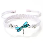 White Line Blue Dragonfly
