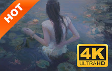 Water Lily New Tab Page HD Pop Flowers Theme small promo image