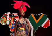 Miss South Africa's national costume inspired by powerful women in pop culture.