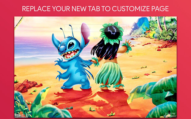 Cute Stitch Wallpaper HD Custom New Tab chrome extension