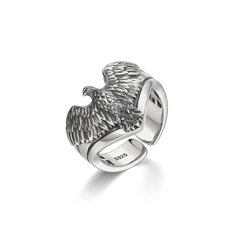 Title 5, Jongens retro ring met uniek adelaar ontwerp, h...