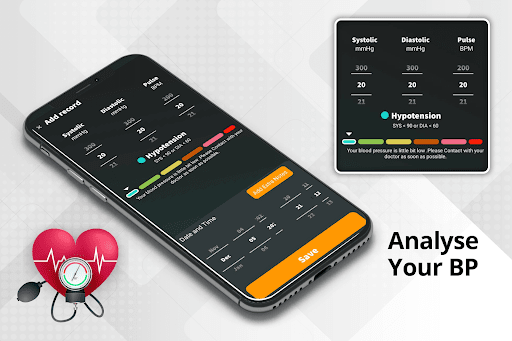 Screenshot Blood Pressure Monitor: BP Log