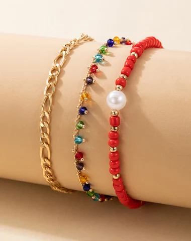 Docona Boho Colorful Seed Beaded Fo - 2