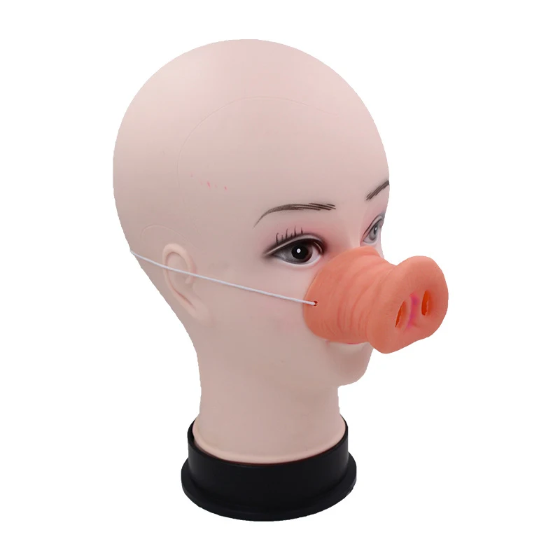 Grappige Echte Latex Varken Bajie Neus voor Halloween. Perfect voor kostuums, feesten en gegarandeerd veel plezier!