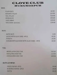 Clove Club menu 2