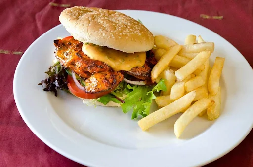 Chicken Tikka Coleslaw Burger