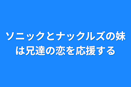 ソニックとナックルズの妹は兄達の恋を応援する