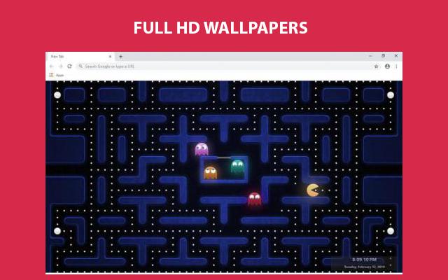 Pac-Man Wallpapers and New Tab