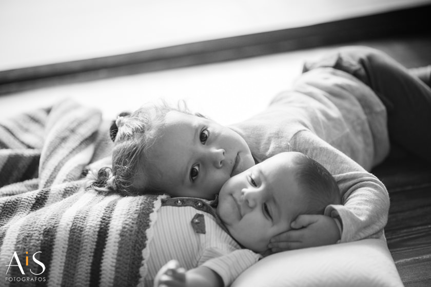 Fotografía infantil - una mañana en familia