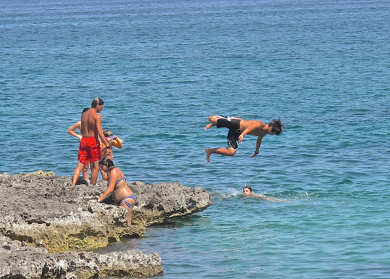 Prima dell'ingresso in acqua. di sangiopanza