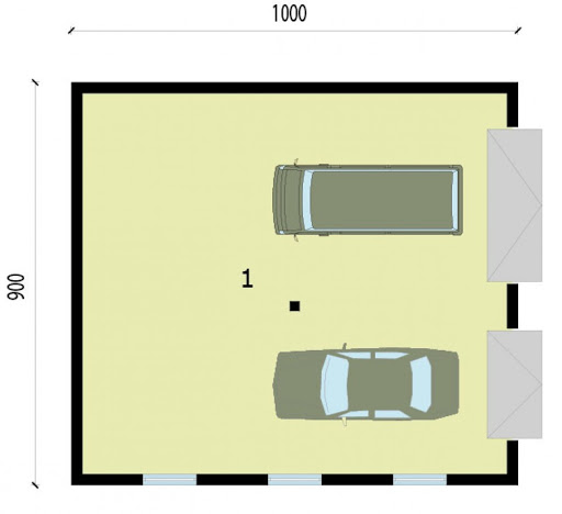 G220 - Rzut garażu