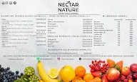 Nectar And Nature menu 1