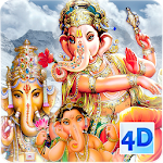 Cover Image of डाउनलोड 4D गणेश लाइव वॉलपेपर 9.2 APK