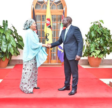 President William Ruto holds talks with Deputy Secretary-General of the United Nations Amina Mohammed at State House on October 5, 2022.