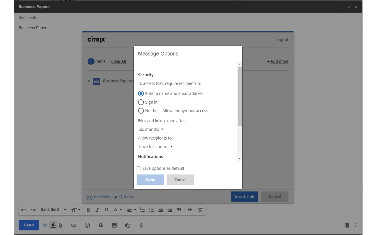 Citrix Files for Gmail Preview image 2