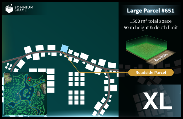 Extra Large #651 (XL) parcel in Somnium Space