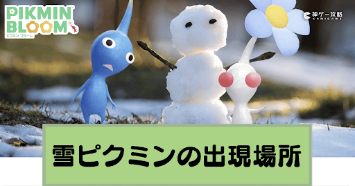 雪デコピクミンの出現場所と集め方