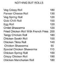 Nothing But Rolls menu 1