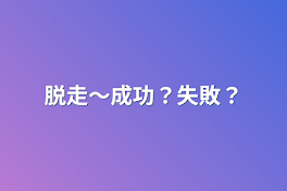 脱走〜成功？失敗？