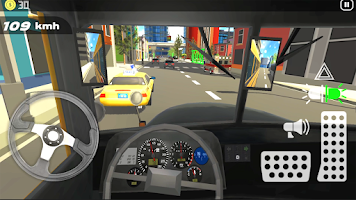 Racing in Bus Screenshot