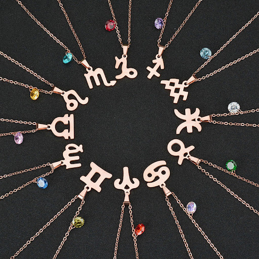 Title 1, Twelve constellations with birthstone pendant