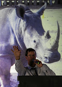 Auctioneer Brandon Leer says rhinos are still a high-risk buy - there are very few buyers in the market just now.