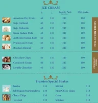 Frussion Ice Cream menu 2