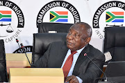 President Cyril Ramaphosa testified before the state capture inquiry in Johannesburg on August 12 2021. File photo. 
