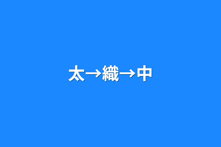 「太→織→中」のメインビジュアル