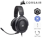 [Mã Elmall51 Giảm 5% Đơn 300K] Tai Nghe Corsair Hs50 Pro Stereo Carbon