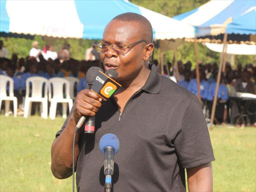 Funyula MP Paul Otuoma during a past event in Teso South. /FILE